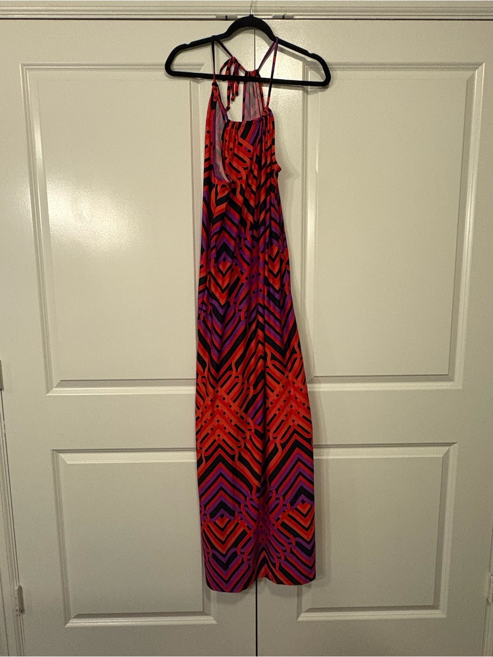 Trina Turk Red & Purple Geometric Dress - Picture 2 of 10